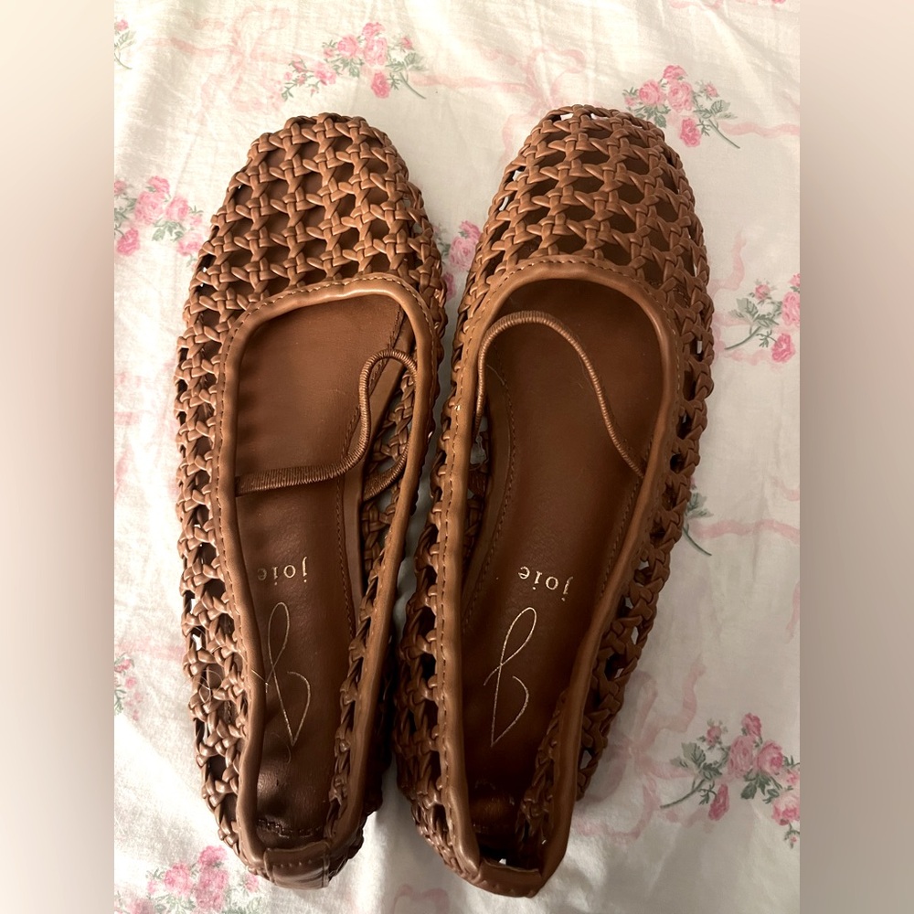 Joie Tan Woven Loafers